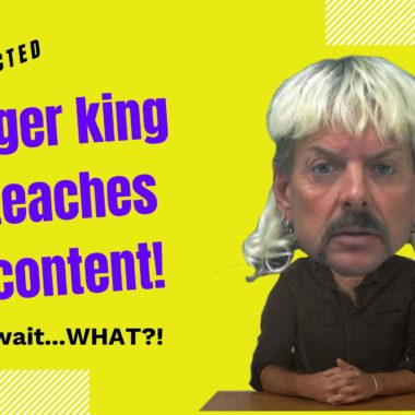 Was kann dir ‘Tiger King’ über mördermäßigen Content lernen!?